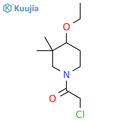 2-chloro-1-(4-ethoxy-3,3-dimethylpiperidin-1-yl)ethan-1-one structure