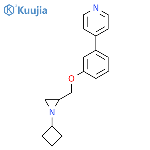 4-[3-[(1-Cyclobutylaziridin-2-yl)methoxy]phenyl]pyridine structure