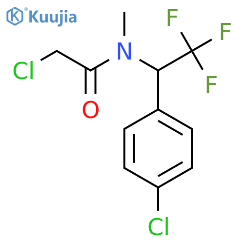 2-chloro-N-1-(4-chlorophenyl)-2,2,2-trifluoroethyl-N-methylacetamide structure