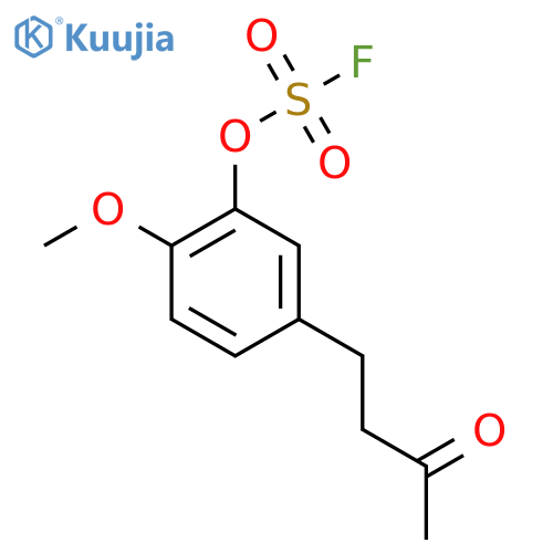 2-Methoxy-5-(3-oxobutyl)phenyl sulfurofluoridate structure