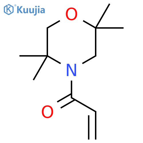 1-(2,2,5,5-tetramethylmorpholin-4-yl)prop-2-en-1-one structure