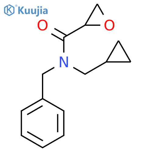 N-Benzyl-N-(cyclopropylmethyl)oxirane-2-carboxamide structure