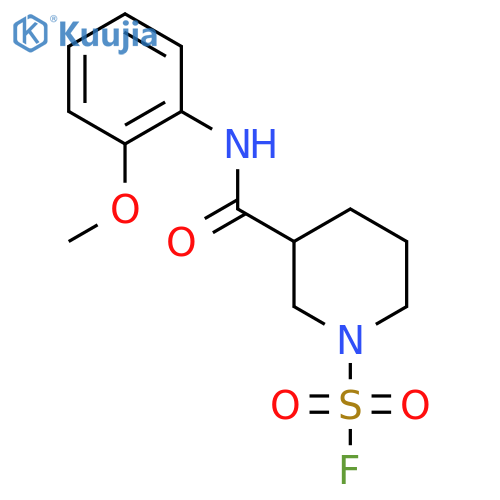 3-[(2-Methoxyphenyl)carbamoyl]piperidine-1-sulfonyl fluoride structure