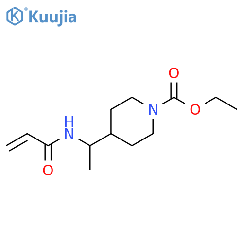 ethyl 4-1-(prop-2-enamido)ethylpiperidine-1-carboxylate structure