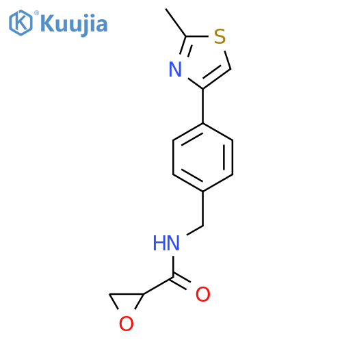 N-[[4-(2-Methyl-1,3-thiazol-4-yl)phenyl]methyl]oxirane-2-carboxamide structure