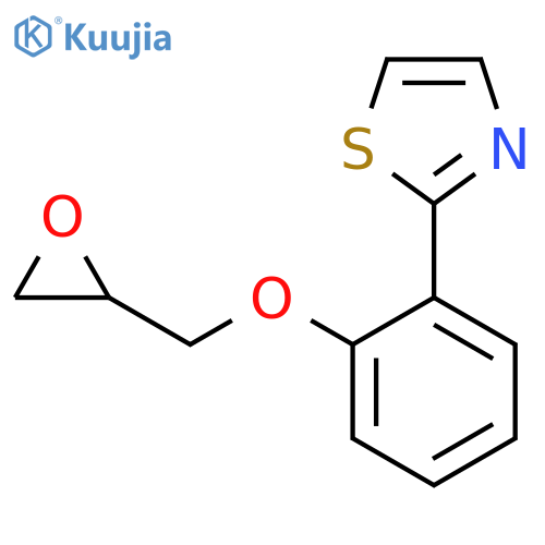 2-[2-(Oxiran-2-ylmethoxy)phenyl]-1,3-thiazole structure