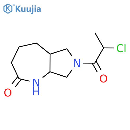 7-(2-Chloropropanoyl)-decahydropyrrolo[3,4-b]azepin-2-one structure