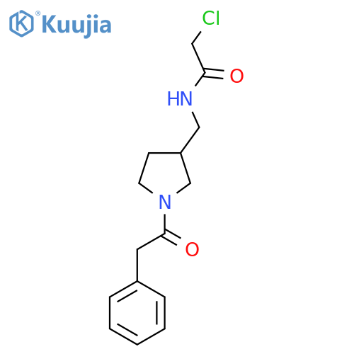 2-Chloro-N-((1-(2-phenylacetyl)pyrrolidin-3-yl)methyl)acetamide structure