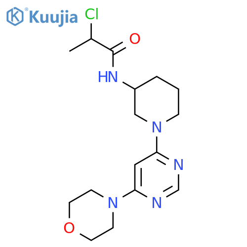 2-Chloro-N-[1-(6-morpholin-4-ylpyrimidin-4-yl)piperidin-3-yl]propanamide structure
