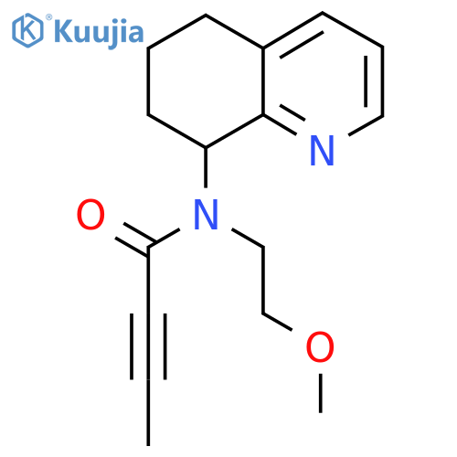 N-(2-Methoxyethyl)-N-(5,6,7,8-tetrahydroquinolin-8-yl)but-2-ynamide structure