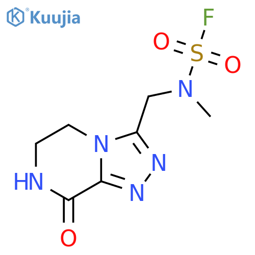 N-methyl-N-({8-oxo-5H,6H,7H,8H-1,2,4triazolo4,3-apyrazin-3-yl}methyl)sulfamoyl fluoride structure