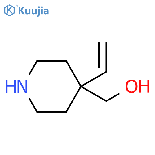 4-Piperidinemethanol, 4-ethenyl- structure