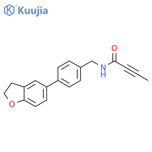 N-[[4-(2,3-Dihydro-5-benzofuranyl)phenyl]methyl]-2-butynamide structure