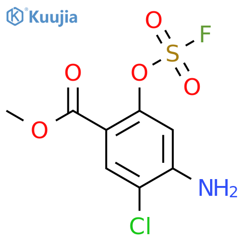 Methyl 4-amino-5-chloro-2-[(fluorosulfonyl)oxy]benzoate structure