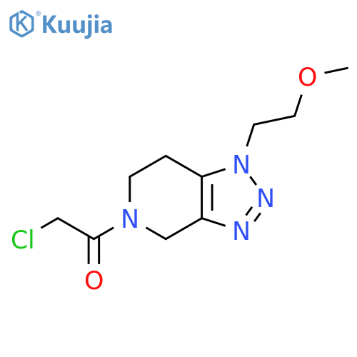 2-chloro-1-1-(2-methoxyethyl)-1H,4H,5H,6H,7H-1,2,3triazolo4,5-cpyridin-5-ylethan-1-one structure