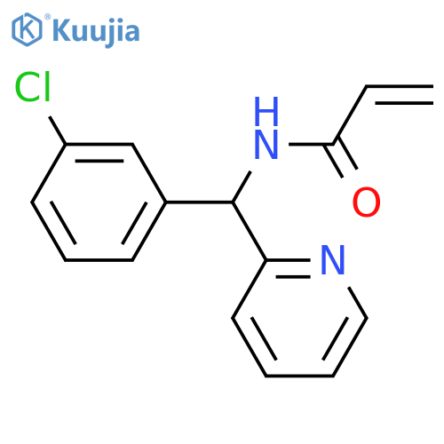 N-(3-chlorophenyl)(pyridin-2-yl)methylprop-2-enamide structure