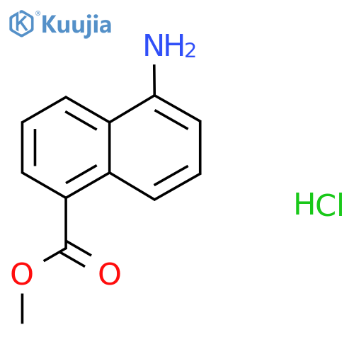 Methyl 5-amino-1-naphthoate hcl structure
