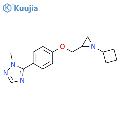 5-[4-[(1-Cyclobutylaziridin-2-yl)methoxy]phenyl]-1-methyl-1,2,4-triazole structure