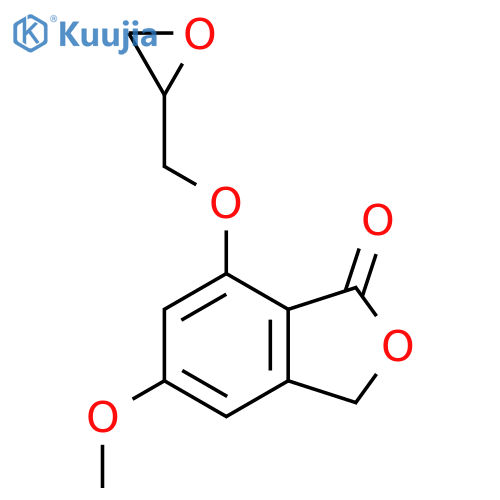 5-Methoxy-7-(oxiran-2-ylmethoxy)-3H-2-benzofuran-1-one structure