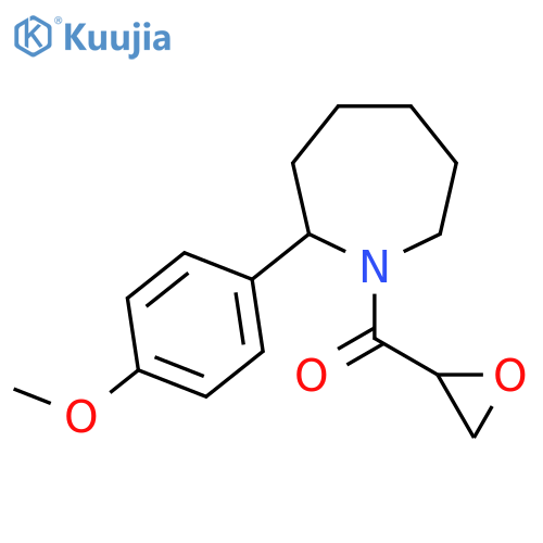 2-(4-Methoxyphenyl)-1-(oxirane-2-carbonyl)azepane structure