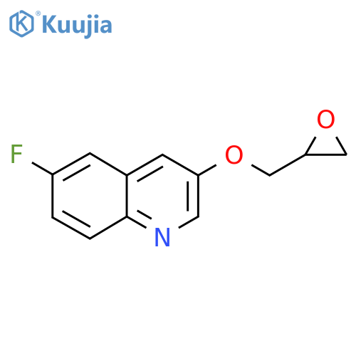 6-Fluoro-3-(oxiran-2-ylmethoxy)quinoline structure