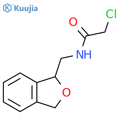 2-chloro-N-(1,3-dihydro-2-benzofuran-1-yl)methylacetamide structure