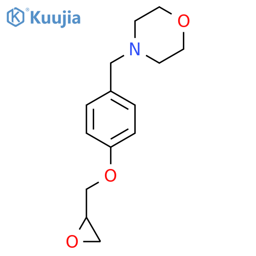 4-({4-[(Oxiran-2-yl)methoxy]phenyl}methyl)morpholine structure