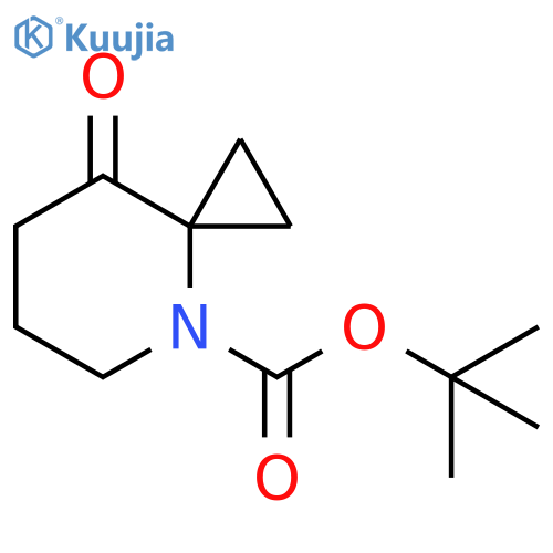 4-Azaspiro[2.5]octane-4-carboxylic acid, 8-oxo-, 1,1-dimethylethyl ester structure