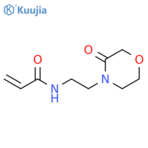 N-2-(3-oxomorpholin-4-yl)ethylprop-2-enamide structure