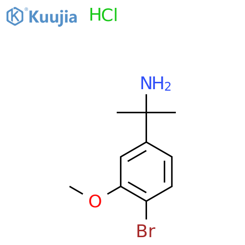 2-(4-Bromo-3-methoxyphenyl)propan-2-amine;hydrochloride structure