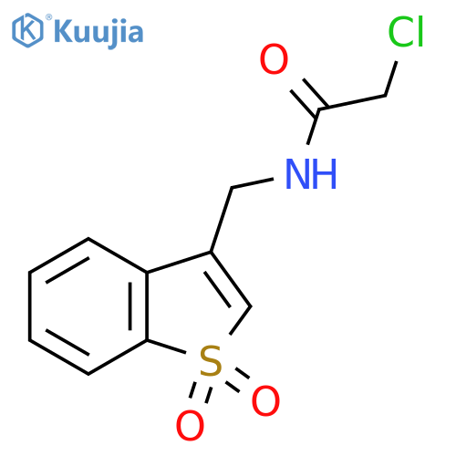 2-chloro-N-(1,1-dioxo-1lambda6-benzothiophen-3-yl)methylacetamide structure