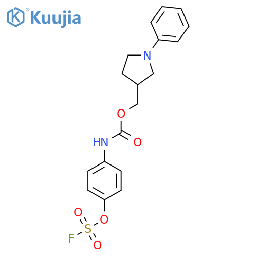 (1-Phenylpyrrolidin-3-yl)methyl N-(4-fluorosulfonyloxyphenyl)carbamate structure