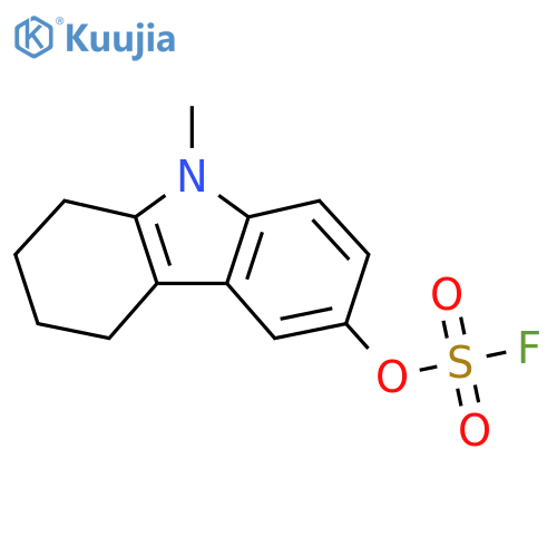 9-methyl-2,3,4,9-tetrahydro-1H-carbazol-6-yl sulfurofluoridate structure