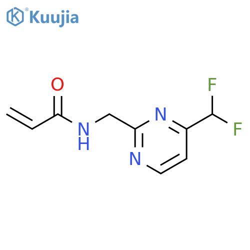 N-{4-(difluoromethyl)pyrimidin-2-ylmethyl}prop-2-enamide structure