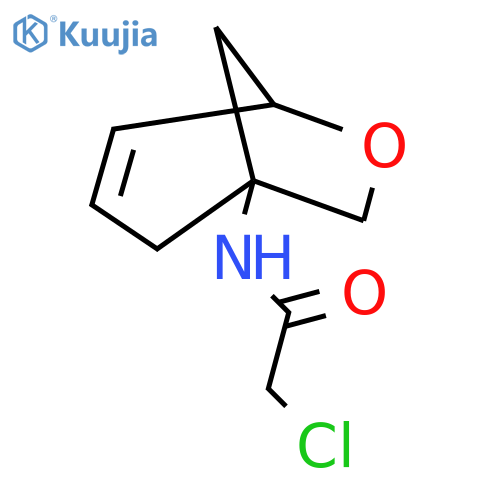 2-chloro-N-{6-oxabicyclo3.2.1oct-3-en-1-yl}acetamide structure