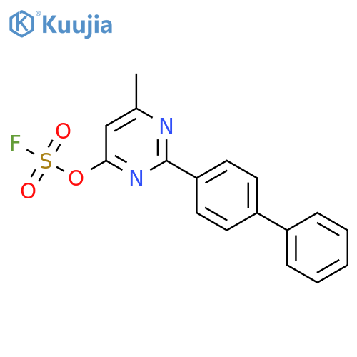 4-Fluorosulfonyloxy-6-methyl-2-(4-phenylphenyl)pyrimidine structure