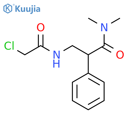 3-(2-chloroacetamido)-N,N-dimethyl-2-phenylpropanamide structure