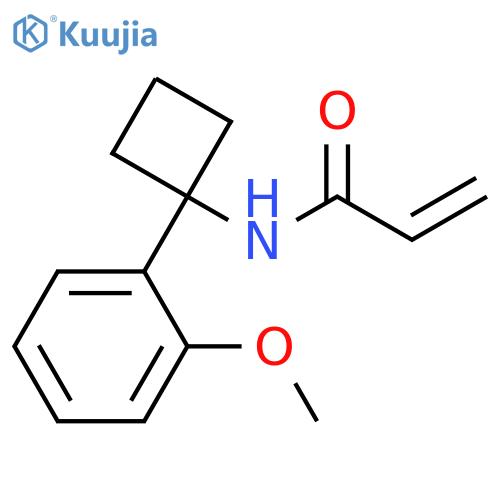 N-1-(2-methoxyphenyl)cyclobutylprop-2-enamide structure