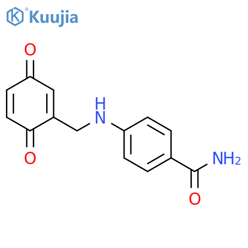 Benzamide, 4-[[(3,6-dioxo-1,4-cyclohexadien-1-yl)methyl]amino]- structure