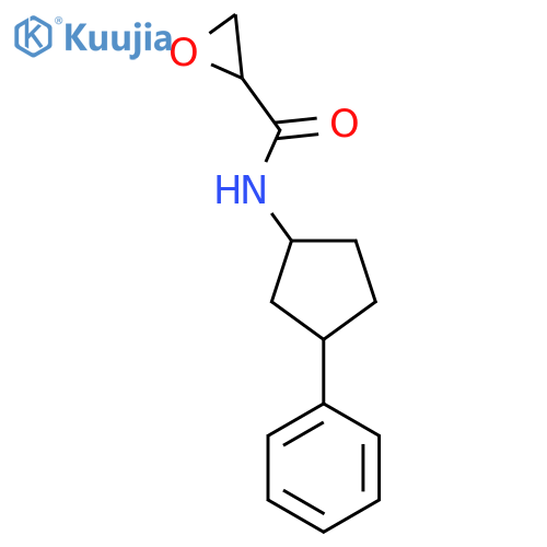 N-(3-Phenylcyclopentyl)oxirane-2-carboxamide structure