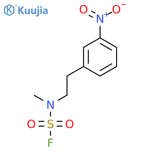 N-Methyl-N-[2-(3-nitrophenyl)ethyl]sulfamoyl fluoride structure