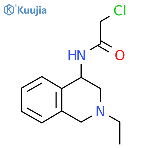 2-chloro-N-(2-ethyl-1,2,3,4-tetrahydroisoquinolin-4-yl)acetamide structure