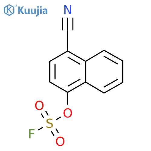 1-Cyano-4-fluorosulfonyloxynaphthalene structure