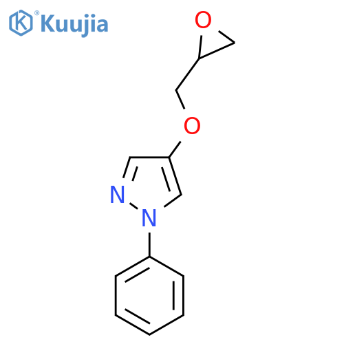 4-(Oxiran-2-ylmethoxy)-1-phenylpyrazole structure