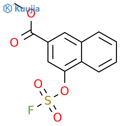 Methyl 4-fluorosulfonyloxynaphthalene-2-carboxylate structure
