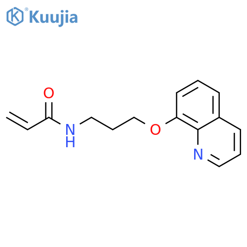N-3-(quinolin-8-yloxy)propylprop-2-enamide structure