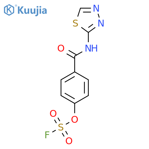 2-[(4-Fluorosulfonyloxybenzoyl)amino]-1,3,4-thiadiazole structure