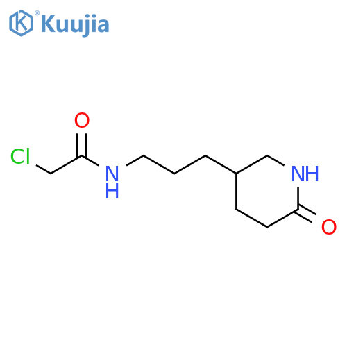 2-Chloro-N-[3-(6-oxopiperidin-3-yl)propyl]acetamide structure