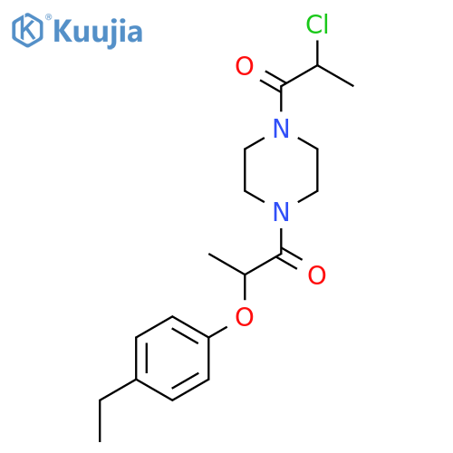 1-[4-(2-Chloropropanoyl)piperazin-1-yl]-2-(4-ethylphenoxy)propan-1-one structure