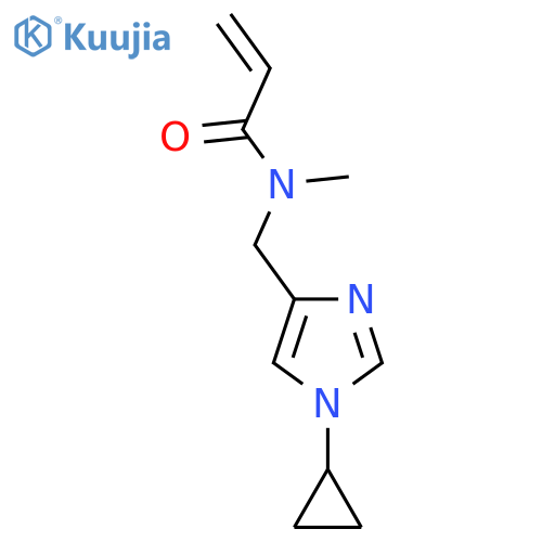 N-[(1-Cyclopropylimidazol-4-yl)methyl]-N-methylprop-2-enamide structure